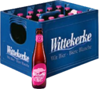 Wittekerke rose krat met 24 flesjes van 25cl